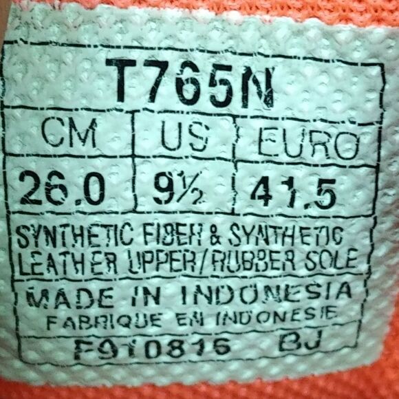 Asics Gel Contend 4‎ Running Sneakers Shoes Women's Size 9.5 Black, Orange, Red - Picture 7 of 8